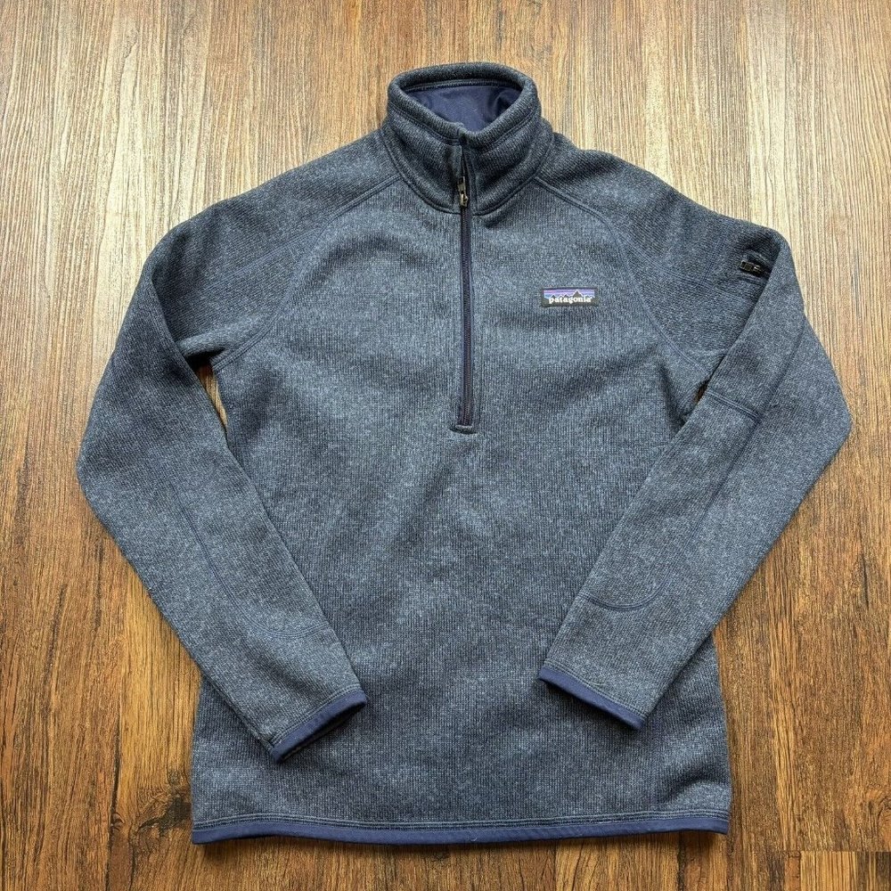 Patagonia Sweater Better Sweater 1/4 Zip Fleece Pullover Navy Women’s XS